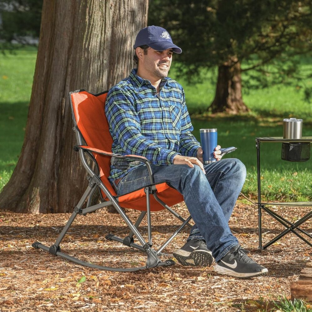 CAMP&GO Quad Rocker Outdoor Folding Rocking Chair - Picture 6 of 8